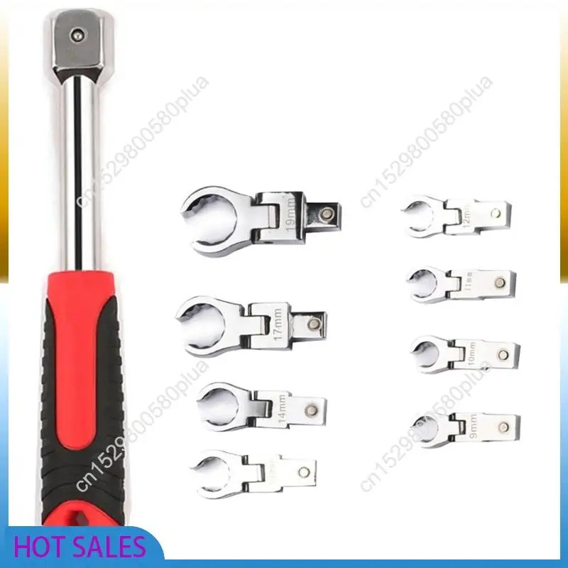 

AB31-Shaking Head Wrench Portable Ratchet Wrench Rotatable Removable Flexible Torque Spanner Ratchet Handle Wrench Hand Tool