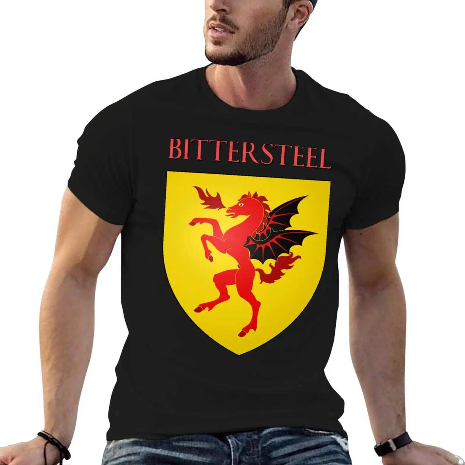 Bittersteel Coat of Arms Heraldry Sigil - A Song of Ice and Fire T-Shirt Quick Dry Light Sports T-Shirt