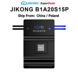 JKBMS B1A20S15P B1A24S15P 8S ~ 24S Lifepo4 Li-ion Paquete de batería de litio con 1A Balance activo Smart Jikong Bms