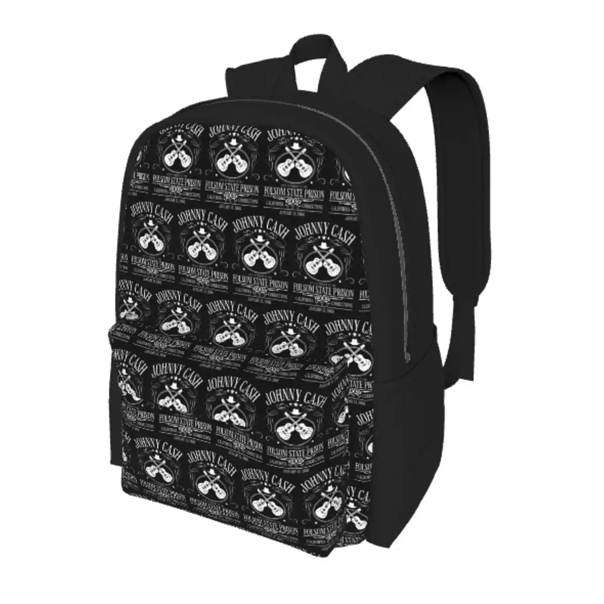 Johnny Cash Live At Folsom State Prison Jan 13 1968 Student Backpack School Bag Hiking Travel Daypack  Bookbag Shoulder Bags