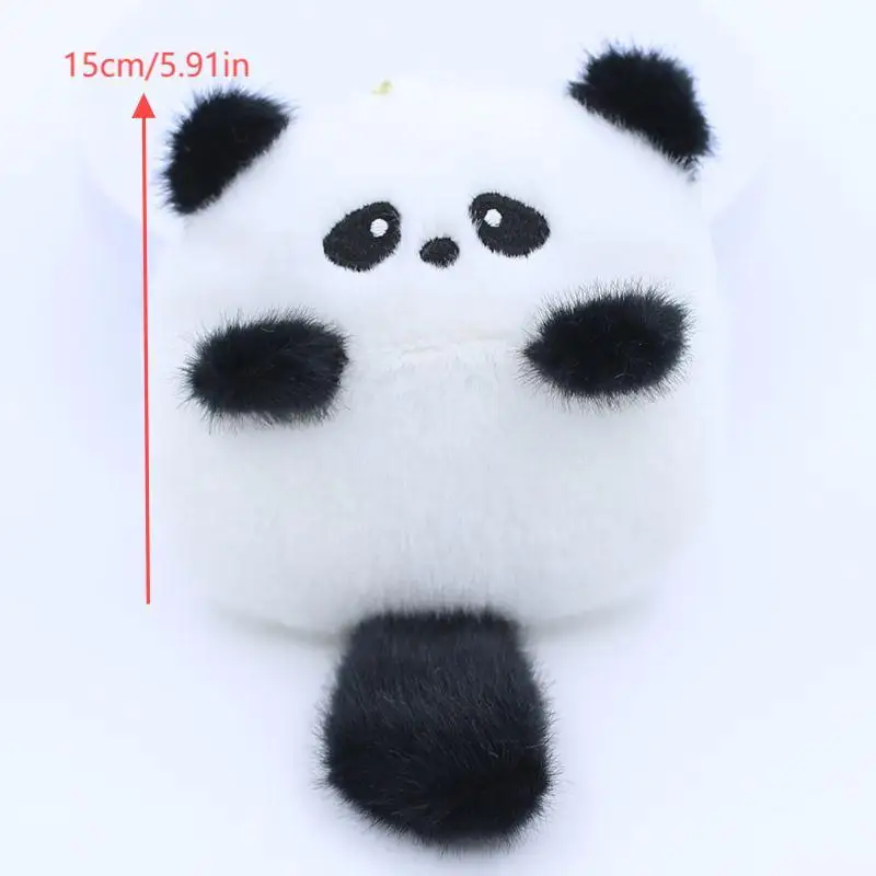 Monedero de felpa con dibujos de animales, billetera encantadora de Capibara, Panda, gato, conejo, monedero para cambiar dinero, bolsa de almacenamiento para auriculares, llavero