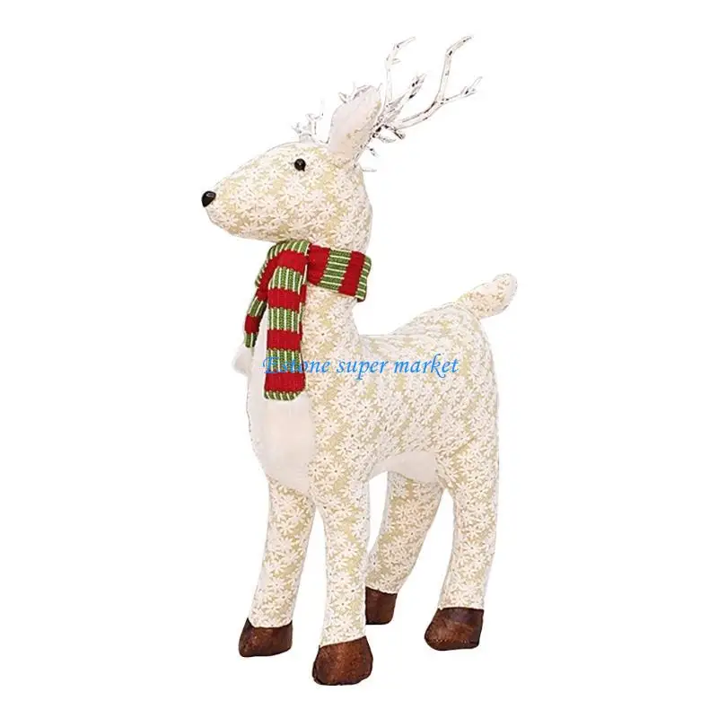 

090B Reindeer Nordic Elk for Doll Kids Gift Carnival Fireplace Boutique Store Window Display Christmas Decoration