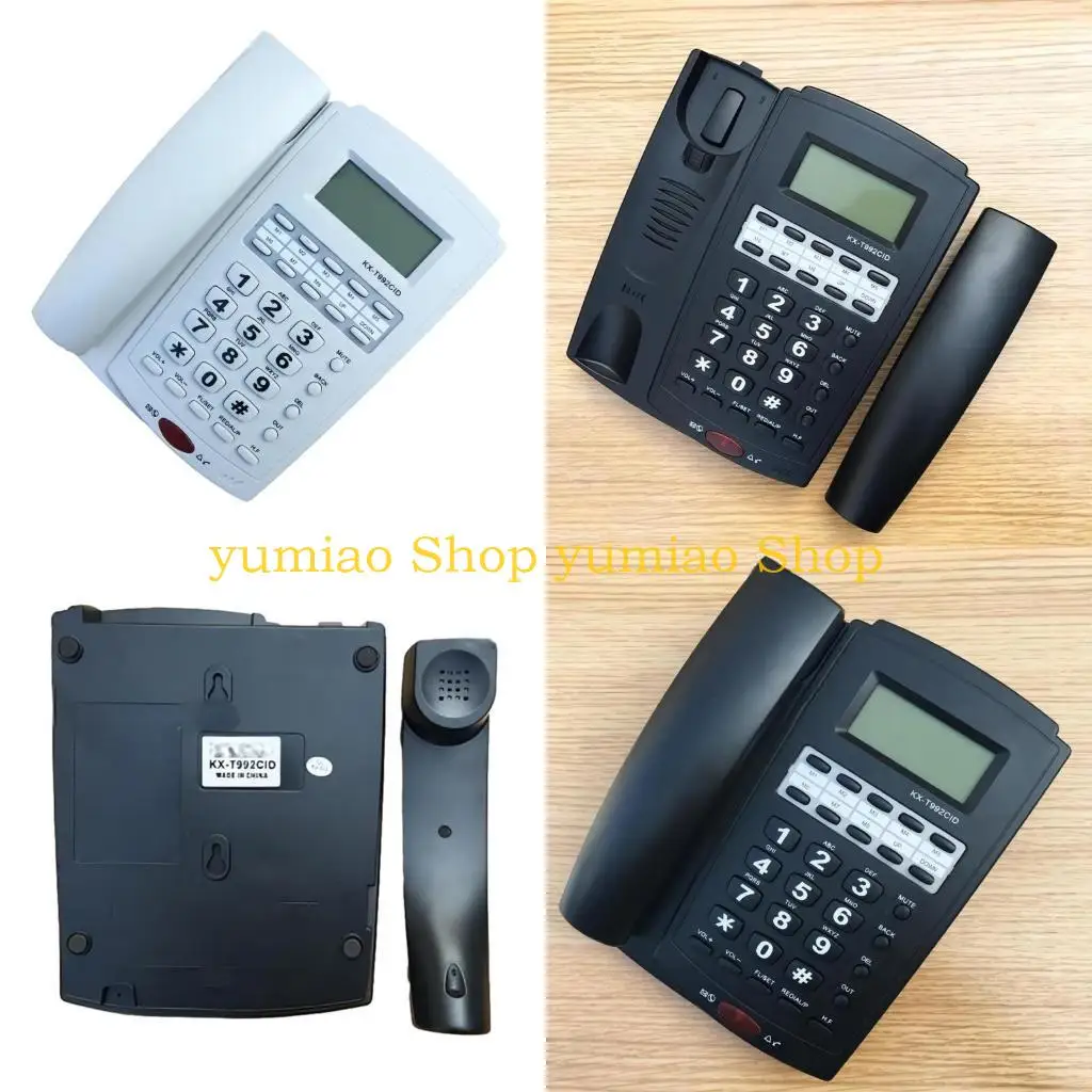 587B KX-992CID English Telephone With Caller Display Home Office Big Keys No Battery