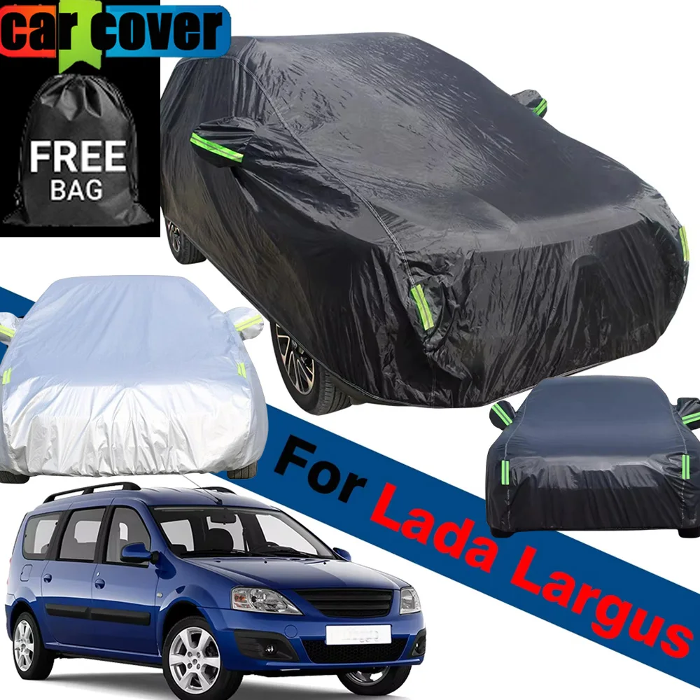 

For Lada Largus 2012-2023 Auto Full Waterproof Car Cover Summer Anti-UV Sun Shade Winter Snow Rain Wind Protection Cover