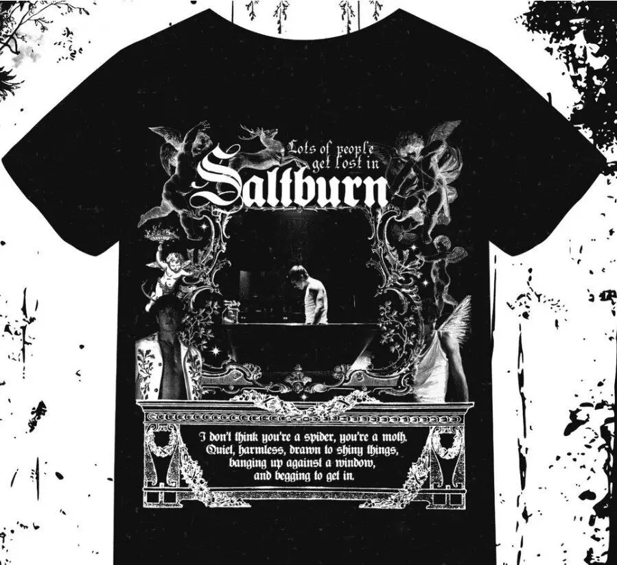 

Saltburn inspired movie tshirt Barry Keoghan Jacob Elordi thriller