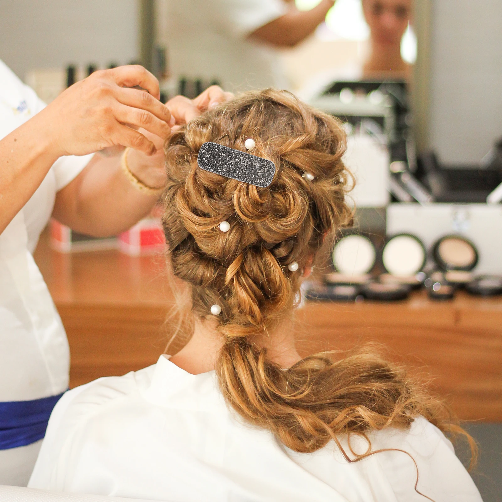 

5 Pcs Rhinestone Hair Clips Water Drill Elegant Barrettes Stylish Bridal Wedding Kids Adults Lightweight Multiple