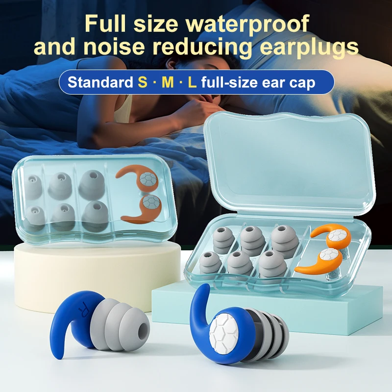 1Set Ohrstöpsel zum Schlafen Tapones Para Dormir Lärmreduzierung Wasserdicht Schwimmen Ohrstöpsel Schutz Oordopjes Ohrstöpsel Set