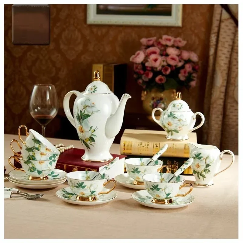 Hotel ceramic tableware coffee and tea set bone china
