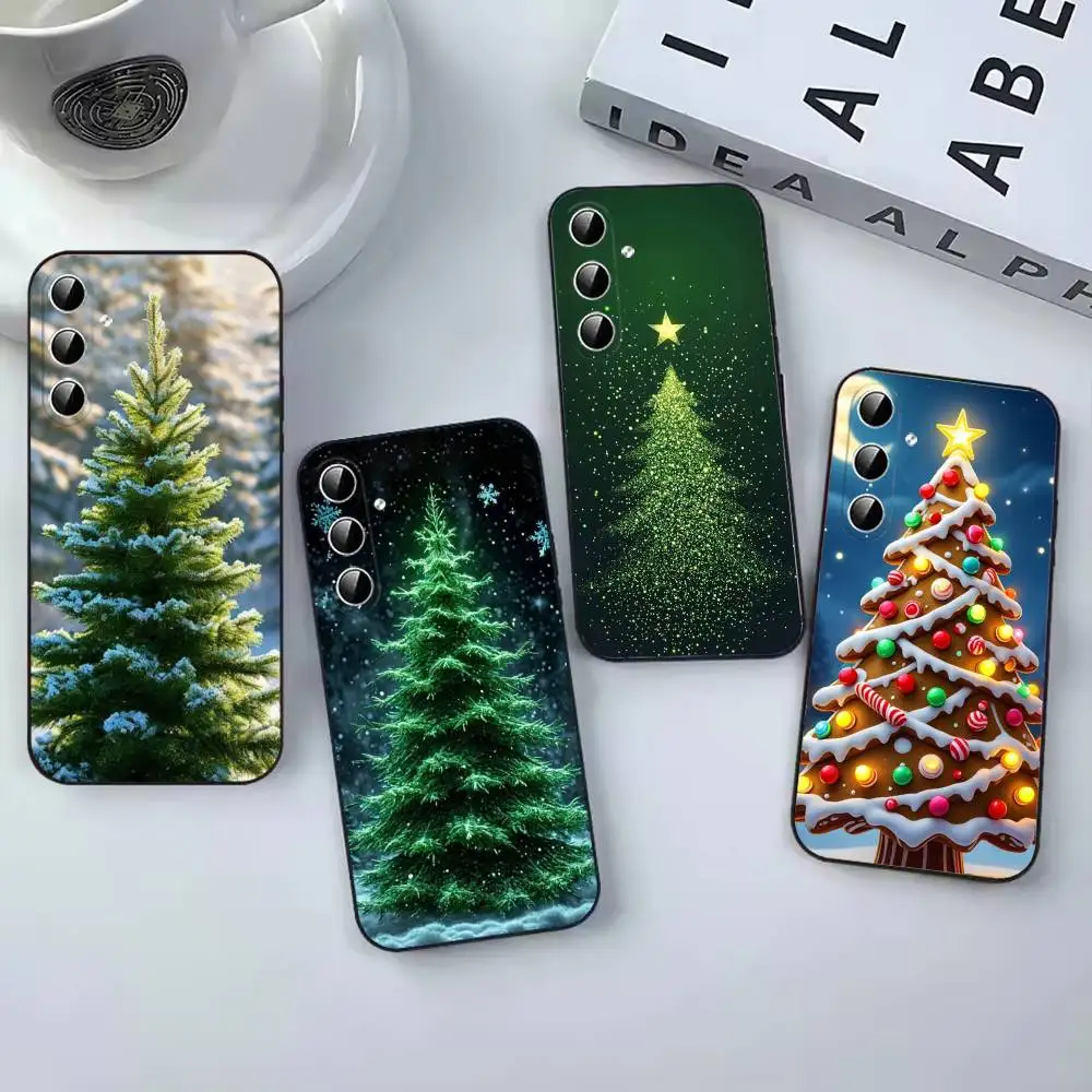 New Year Fir Tree Fashion Phone Case coque Cover For Samsung Galaxy A12 22,32,52,53,71,73, Note9,10,20 Ultra