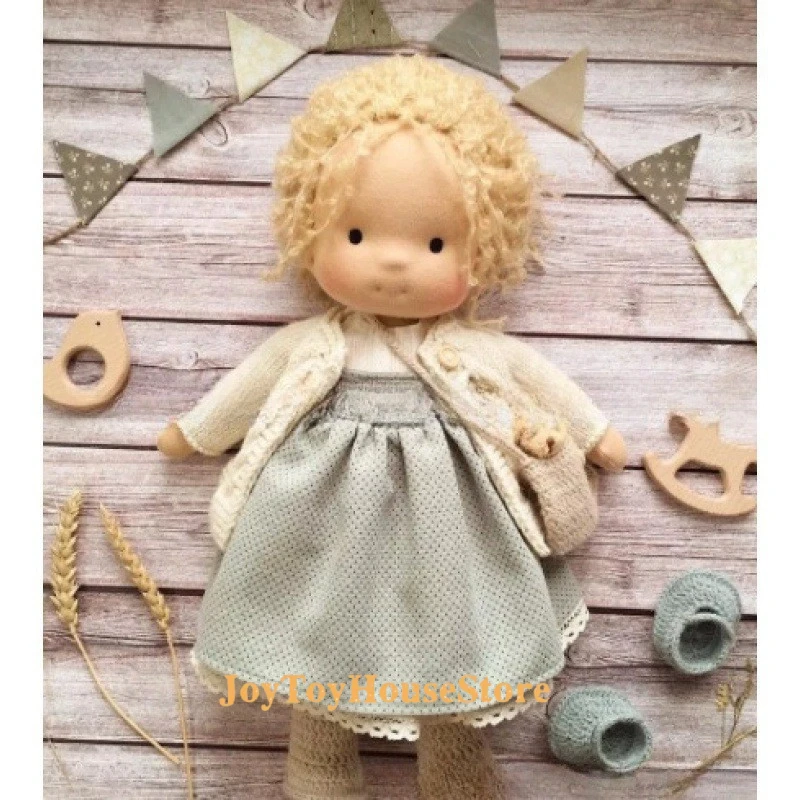 

Soft Plush Cotton Toys Waldorf Handmade Kawaii Stuffed Plush Doll Packaging Dolls Fabricchanging Box Children Cute Birthday Gift