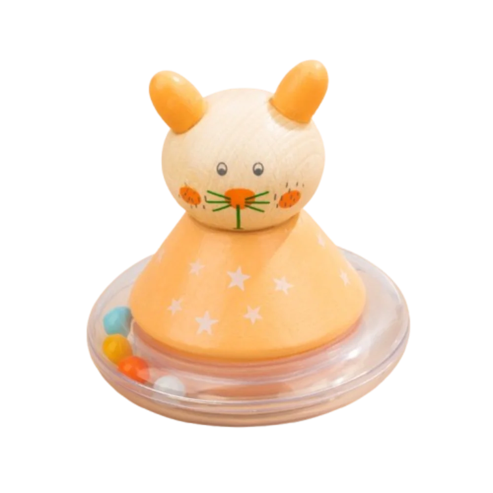 Lovely Crafts Wooden Tumbler Doll Handmade Toy Doll Little Bear Rocking Toy Mini Collection Elephant Tumbler Toy Birthday