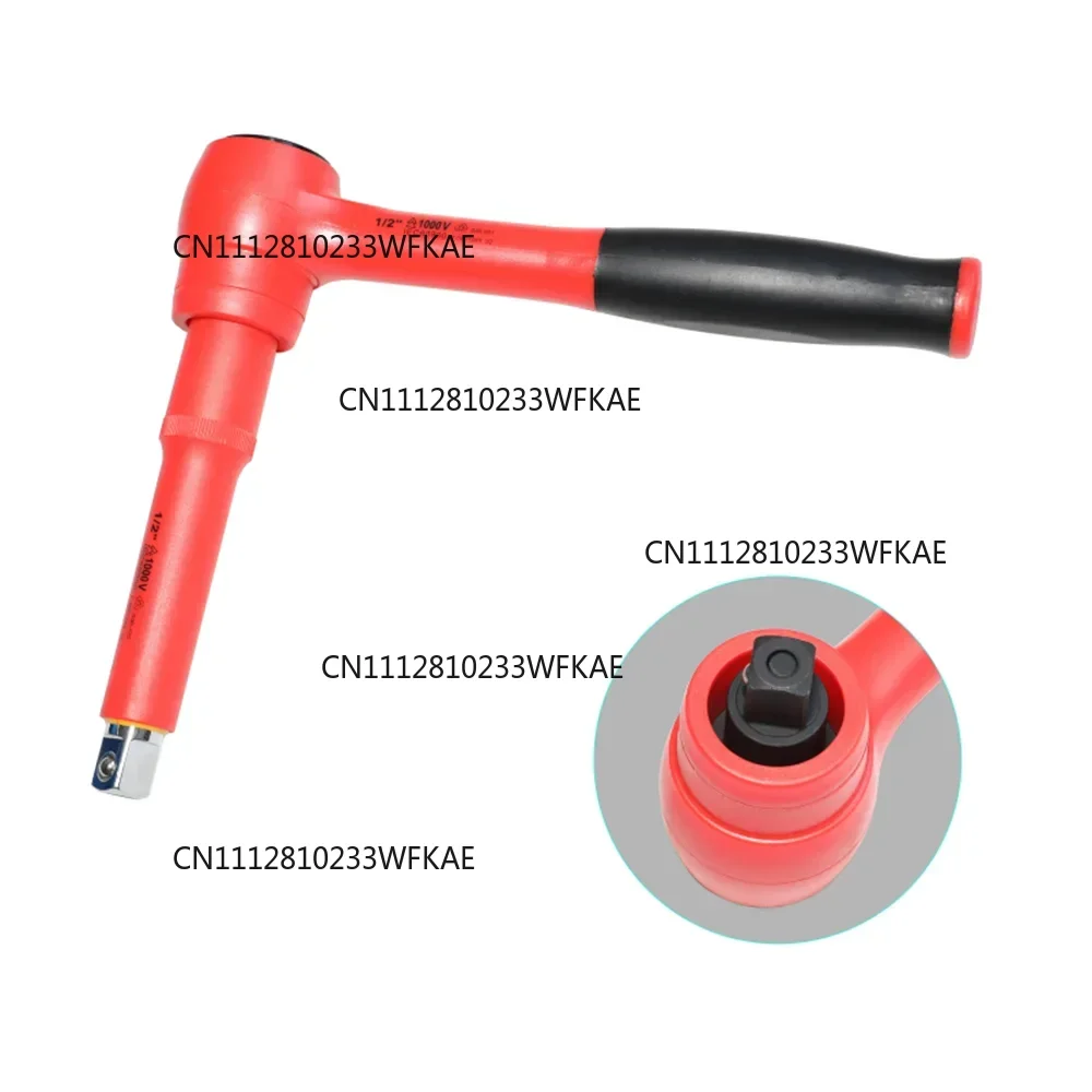 11 Pcs New Energy Insulated Socket Wrench 1000-Volt Insulated 1/2 in. Drive Deep Socket Set