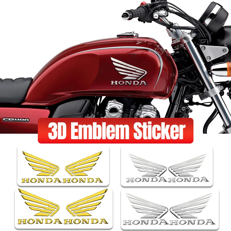 Applicable To Honda Motorcycle Round Label 3D Three-dimensional Fuel Tank Sticker Logo CBR600RR/CBR1000RR/CB190SS