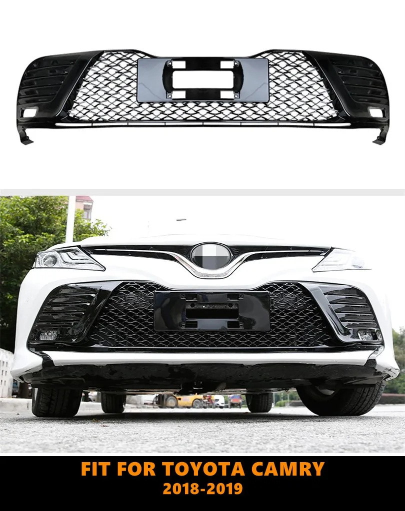 Good Quality ABS Front Middle Grill Racing Grills Fit For Toyota Camry 2018 2019