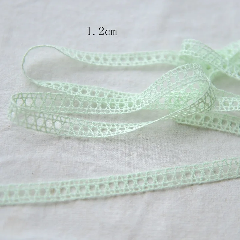 5Yard Cotton Lace Trim Vintage Lace Ribbon Crochet Cotton Lace Scalloped Edge for Bridal Wedding Decor DIY Craft Sewing Supplies