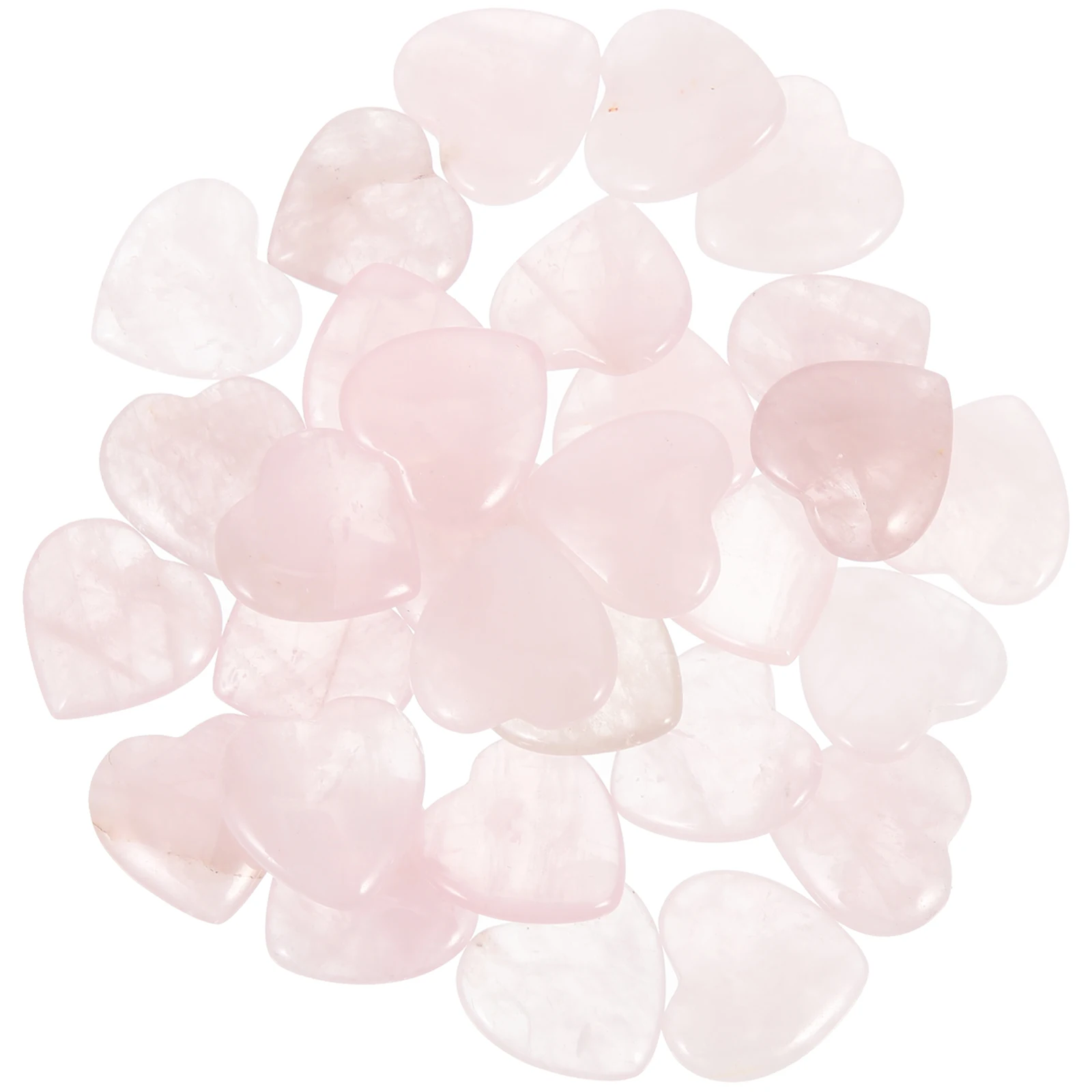 

30Pcs Heart Crystal Ornaments Fish Tank Decorative Aquarium Stones Crystal Landscape Stones Fine Workmanship Aquarium Decors