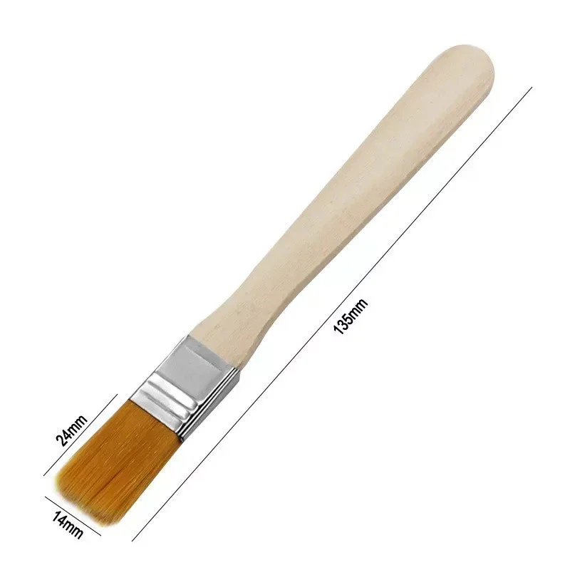 NEW 50pcs-nylon Brushes, Short Wooden Handle Art Paint Brushes, Watercolor Brushes, Wall Brushes, Art Brushes, Cleaning Tools