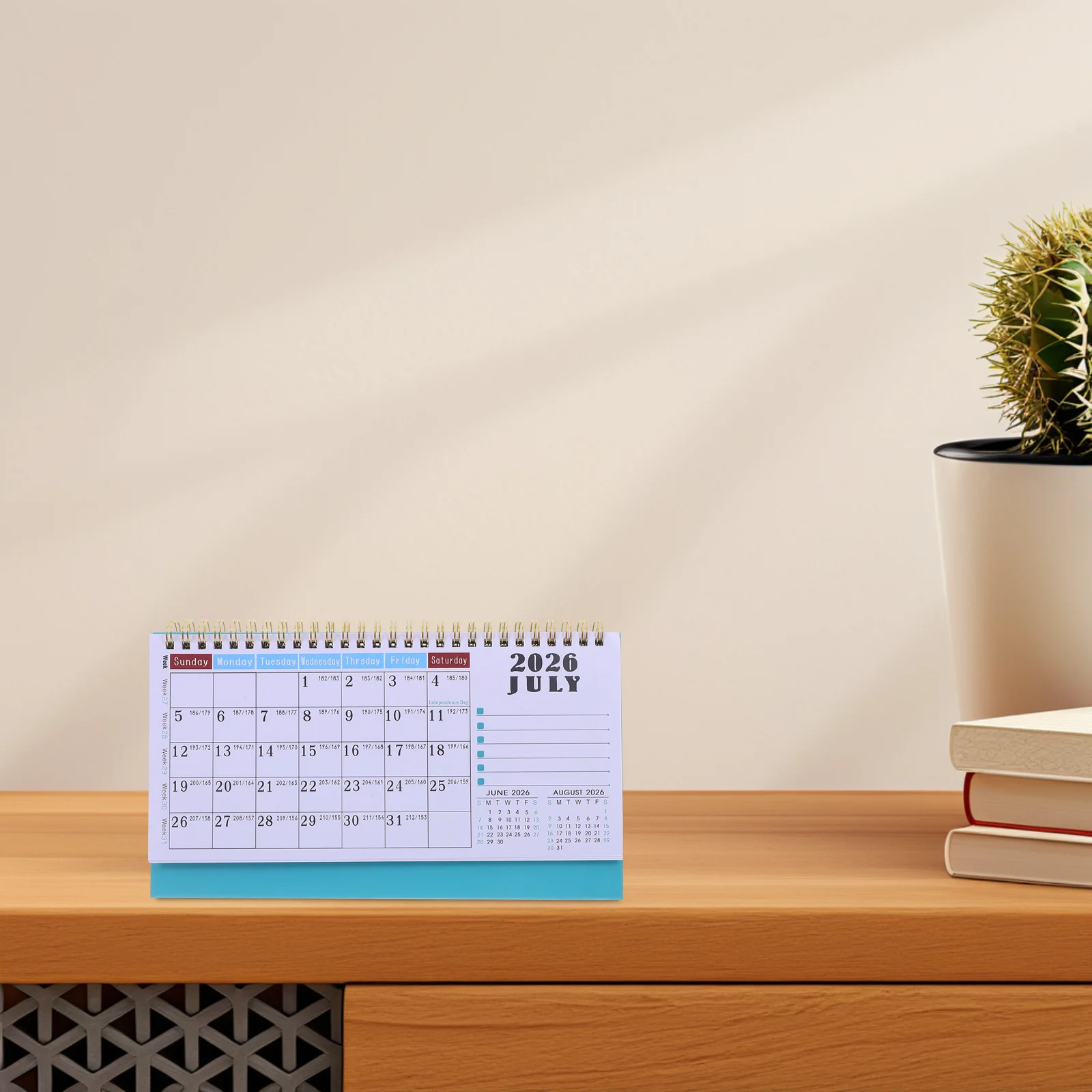 

2026-2027 Flip Desk Calendar Monthly Standing Desktop Planner Small Paper Calendar Office Teacher Supplies Home Decor