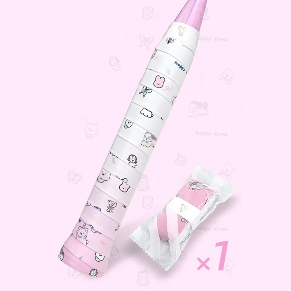 

Shock-Absorbing Badminton Racket Tape Anti-Slip Soft Sweat-Absorbent Grip Tape Wear-resistant Cartoon Handle Wrapping Belt