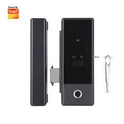 Fingerprint Smart Lock Drill Free Tuya Smart Wifi App Intelligent Lock Dynamic Code For Sliding Glass Door