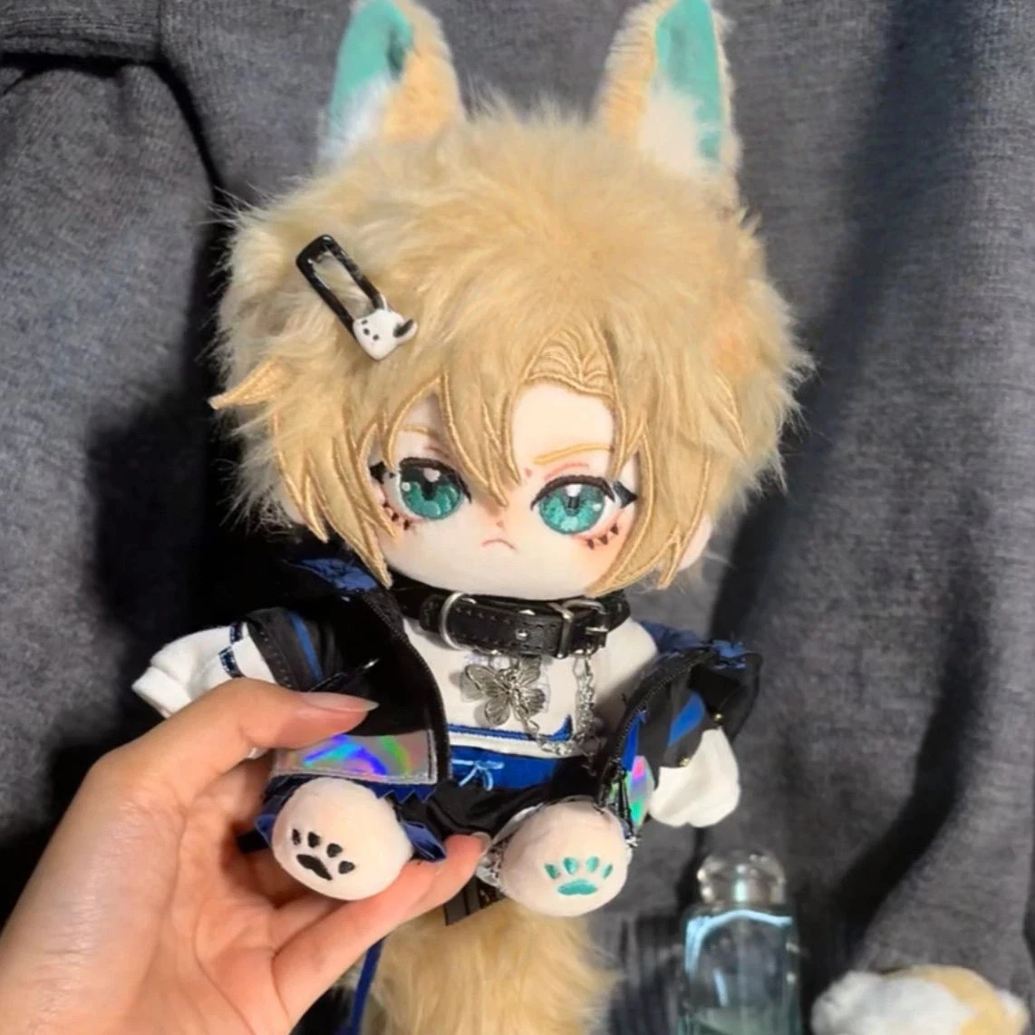 

Мягкая игрушка Аслан из аниме Bananafish, 20 см, для детей, милый косплей, хлопковая кукла, с возможностью смены одежды, подарок