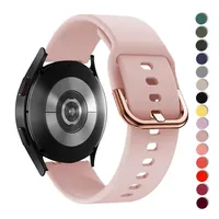 22mm 20mm Strap for Samsung Galaxy watch 4 5 pro 45mm Gear s3 Active 2 silicone smartwatch braceletband amazfit GTS 4 2 GTR band