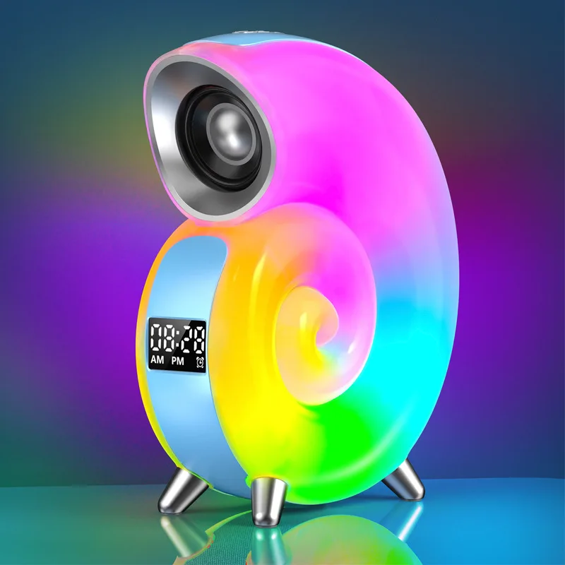 

Conch Music Atmosphere Light, APP Control RGB Sunrise Alarm Clock, Bluetooth Speaker with White Noise for Sleep Night Light