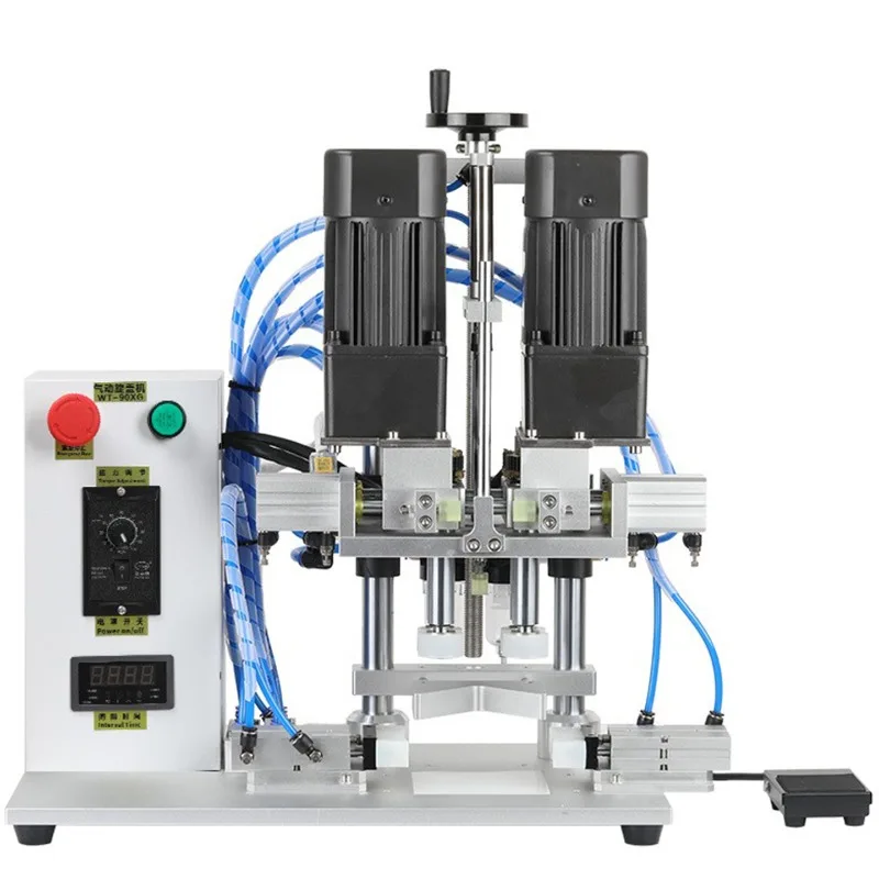 Automatic Capper Machine Electric Bottle Cap Tightener Screw Capping Equipment for Plastic Pump Spray Container Packaging Line