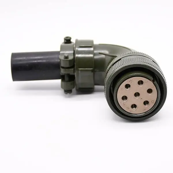  Military Spec Connectors MS3108B24-10S Right Angle 7 pin Female Plug Contacts Solder Threaded 5015 Circular Connector