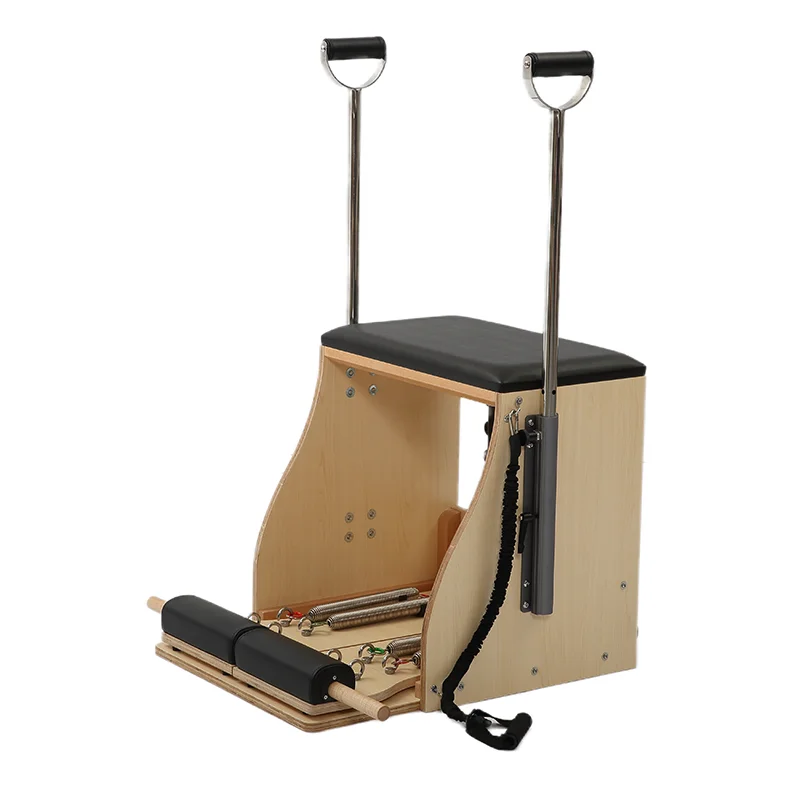 

Steady Step Maple Wood Pilates Chair Wooden Fitness Equipment For Core Strength Training Fitness Stretching Pilates Reformers