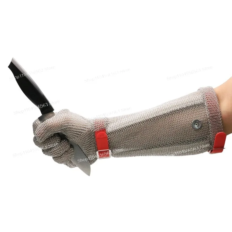304 Stainless Steel Work Glove Safety Cut Proof Protect ANSI A9 Anti Cut Resistant Metal Mesh Butcher Gloves