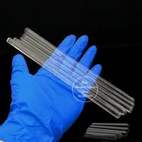 5pcs 10pcs Lab Borosilicate Glass Stirring Rods 5/7/8/10mm Diameter 100/150/200/300/350/400mm Length agitator Stirrer