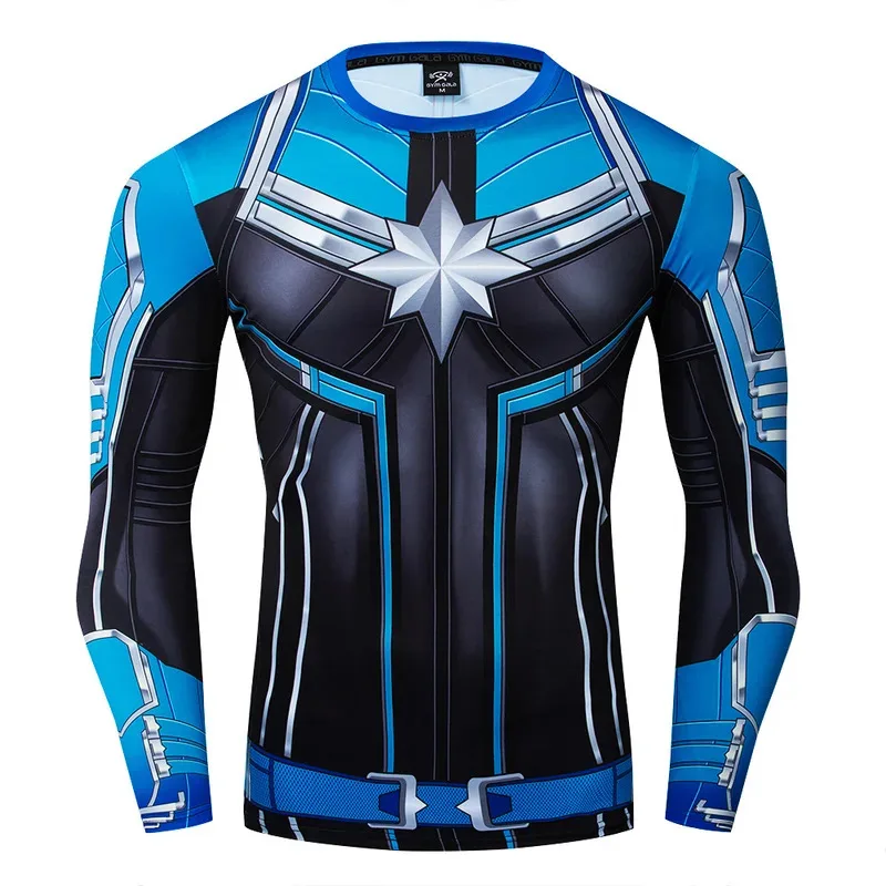 Miniso 3D الرقمية المطبوعة قمم الملابس الدراجات الرياضة اللياقة البدنية الركض سرعة الملابس الجافة طويلة الأكمام الفتيان والفتيات تي شيرت