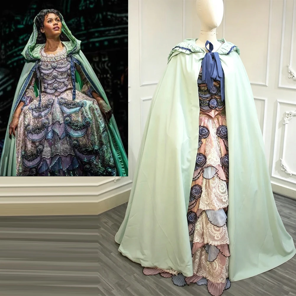 Phantom der Oper Christine Daae Cosplay-Kostüm Viktorianisches Königliches Prinzessinnen-Barockkleid mit Umhang Theater-Königinnen-Ballkleid