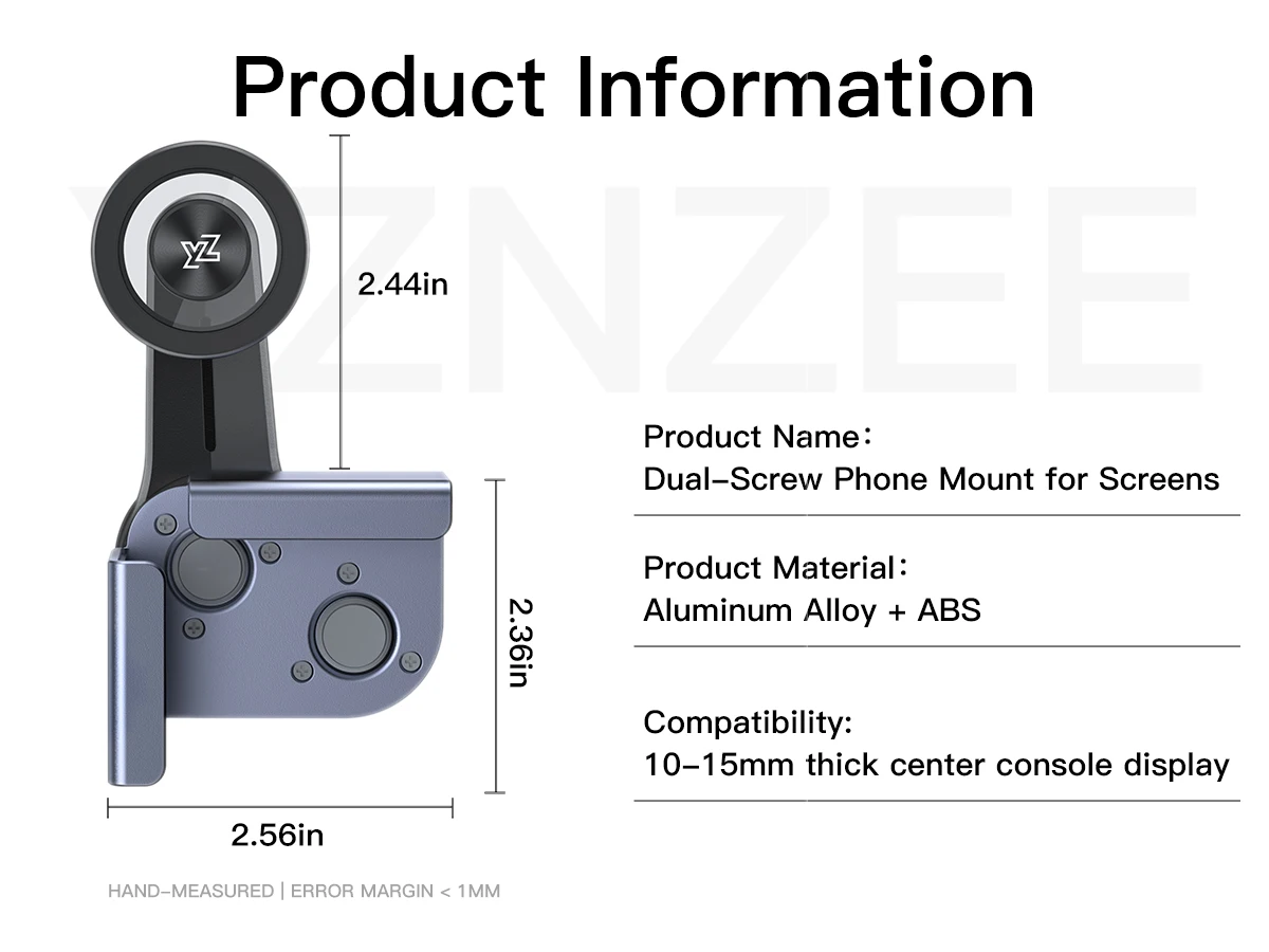 YZ für Tesla Model Y/YL Juniper 3 Highland Bildschirm Handyhalterung 15W Kabelloses Ladegerät Magnetische Halterung für Alle Handyzubehörteile – Detail 19