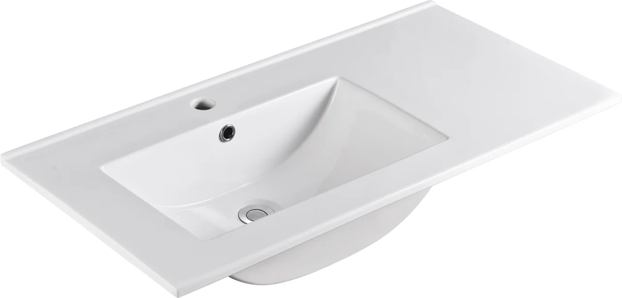 36 inch White Ceramic basin Bathroom Sink 910*460*160MM Cabinet Mount Left Or Right Faucet Types Available Size 910x460x160mm