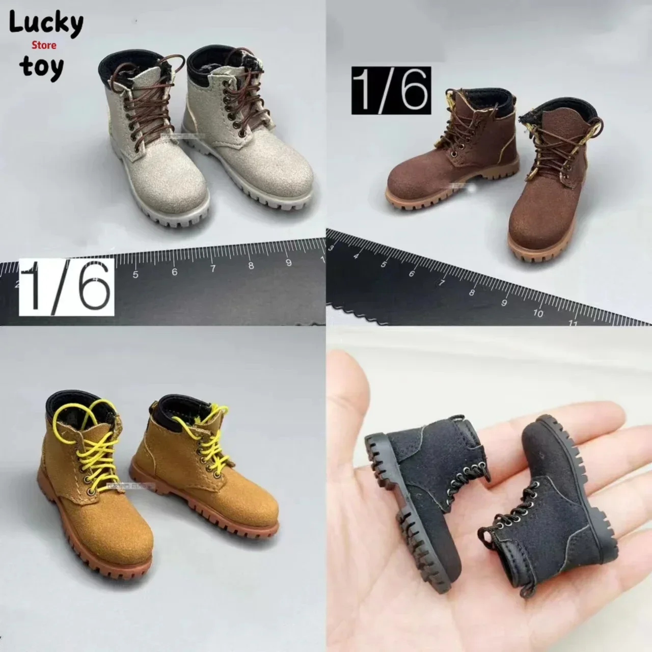 1/6 scale hollow fashion combat Walking Martin shoes Men's boots model 12-inch action figure accessories Doll toy