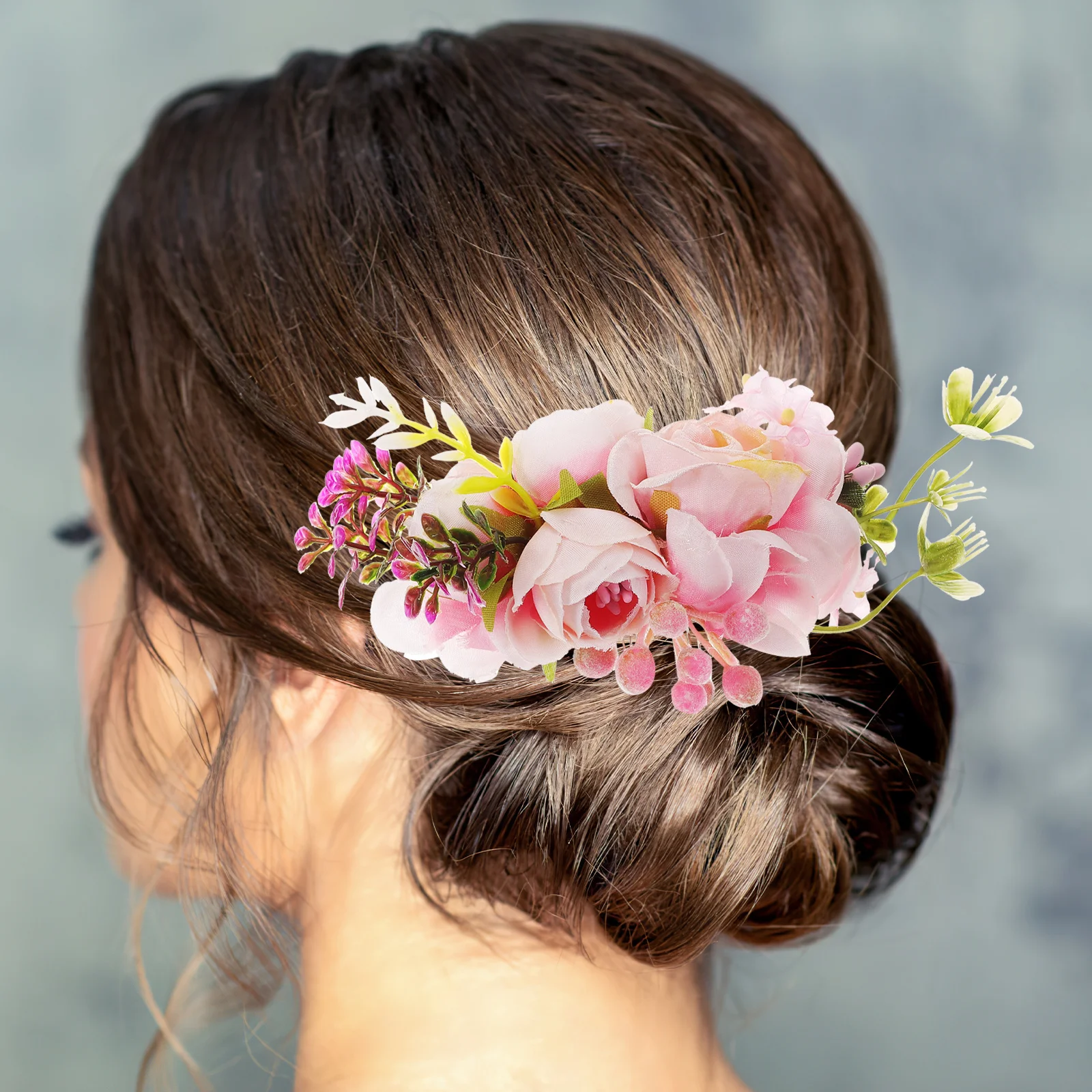 

Elegant Flower Hair Accessories for Women Wedding Bridal Comb Soft Comfortable Natural Appearance Ideal for Prom Anniversary