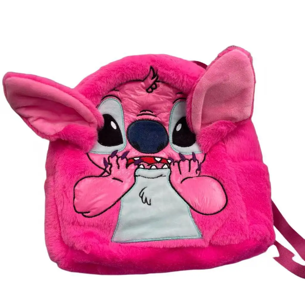 

Новый рюкзак Spoof Stitch темно-синий Дисней Микки Маус милый мультяшный плюшевый школьный рюкзак