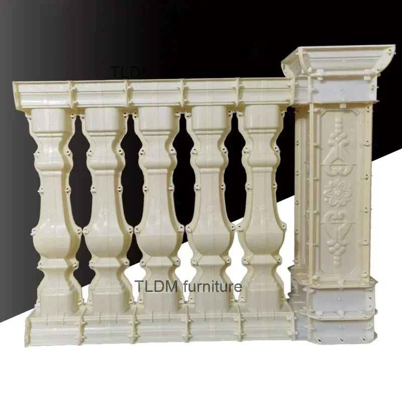 European Roman Column Mold Villa Line Handrail Balcony Guardrail Cast-in-place Vase Column Cement Railing Mold Outdoor Mold