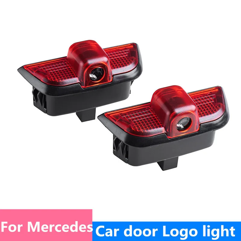 2pcs LED Car Door Welcome Projector Lights For Mercedes Benz W204 C200 C230 C280 2008 C260 C300 2010 2011 2012 Accessories Lamp