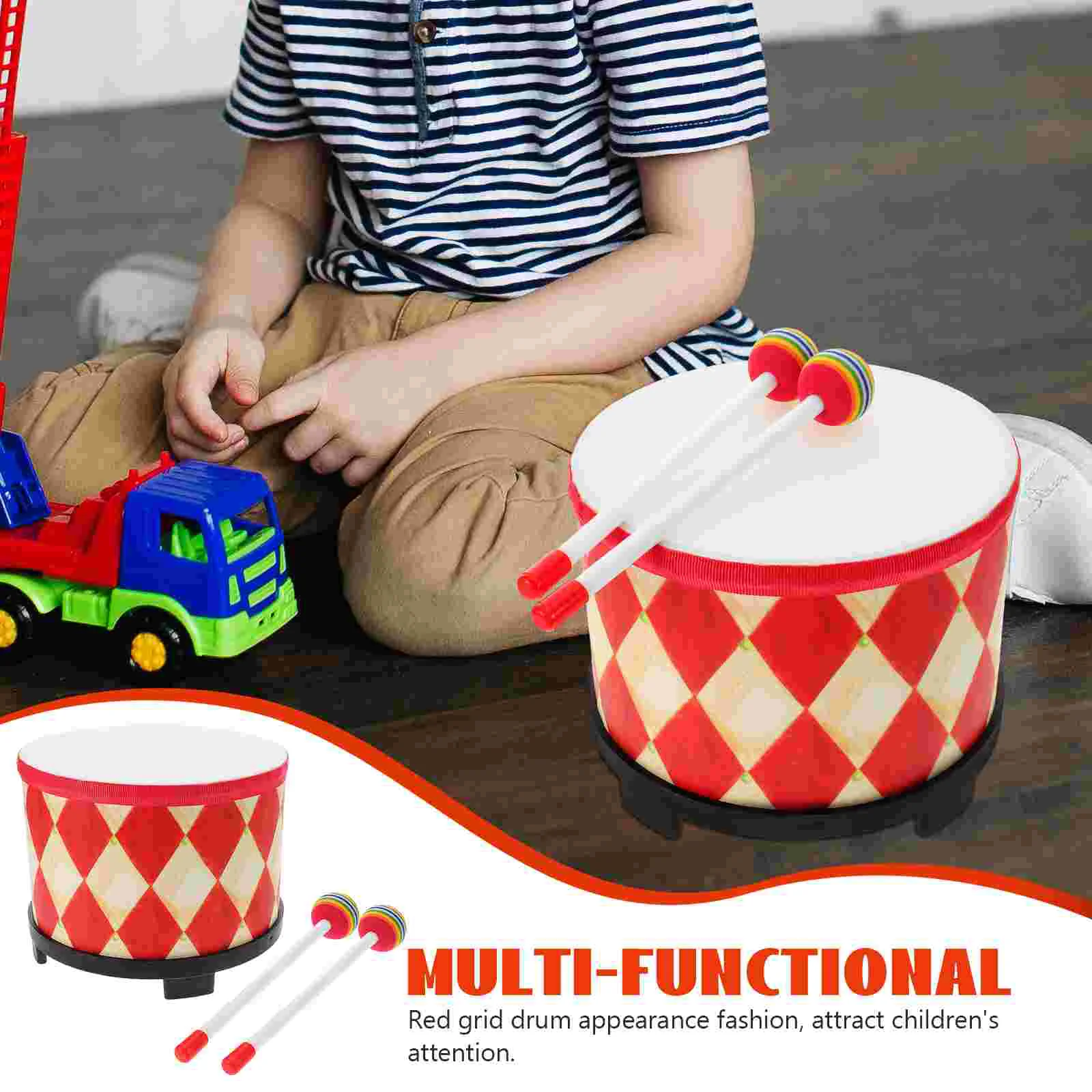 Teaching Aids for Drumming Children's Toddler Music Toys Kids Instrument Wooden Machines