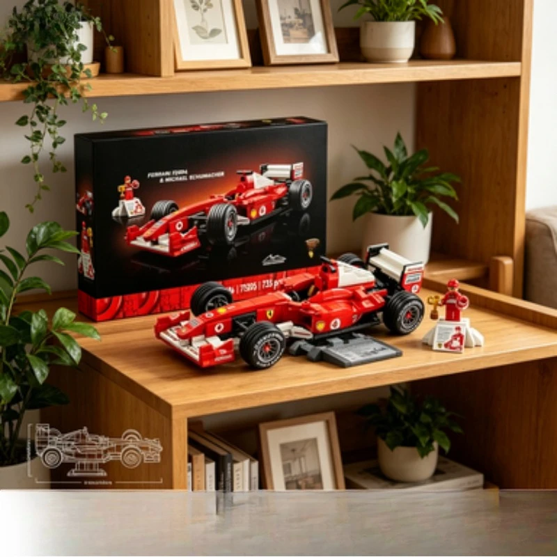 11375-バンダイ-735-個-フォーミュラ-レーシングカー-f1-f2004-メカニカル組み立てブロック-ホリデー誕生日ギフト-レゴブロックと互換性あり