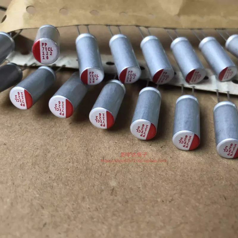 10-100PCS 16V1200UF 8X20 Fujitsu FP Series Solid State Capacitor FP-016RE122M 1200UF 16V