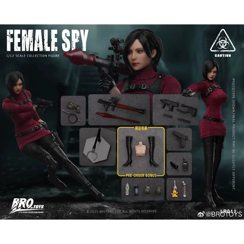 

Новая в наличии: Коллекционная фигурка Brotoys Female Spy 15 см, масштаб 1/12, Resident Evil LR011, мобильная модель, игрушка-подарок