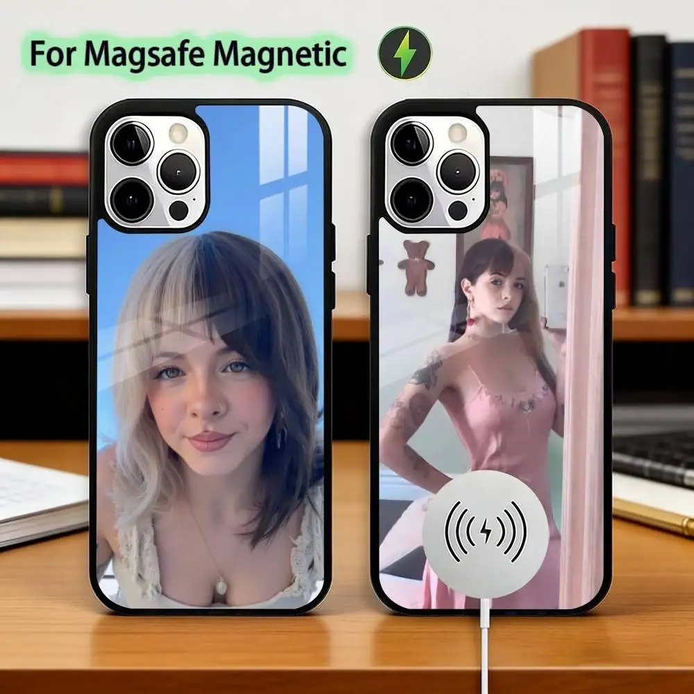 

Girl Singer M-Melanie M-Martinez Phone Case For iPhone17,16,15,14,13,12,11 Plus,Pro Magnetic with Magsafe Wireless Charging