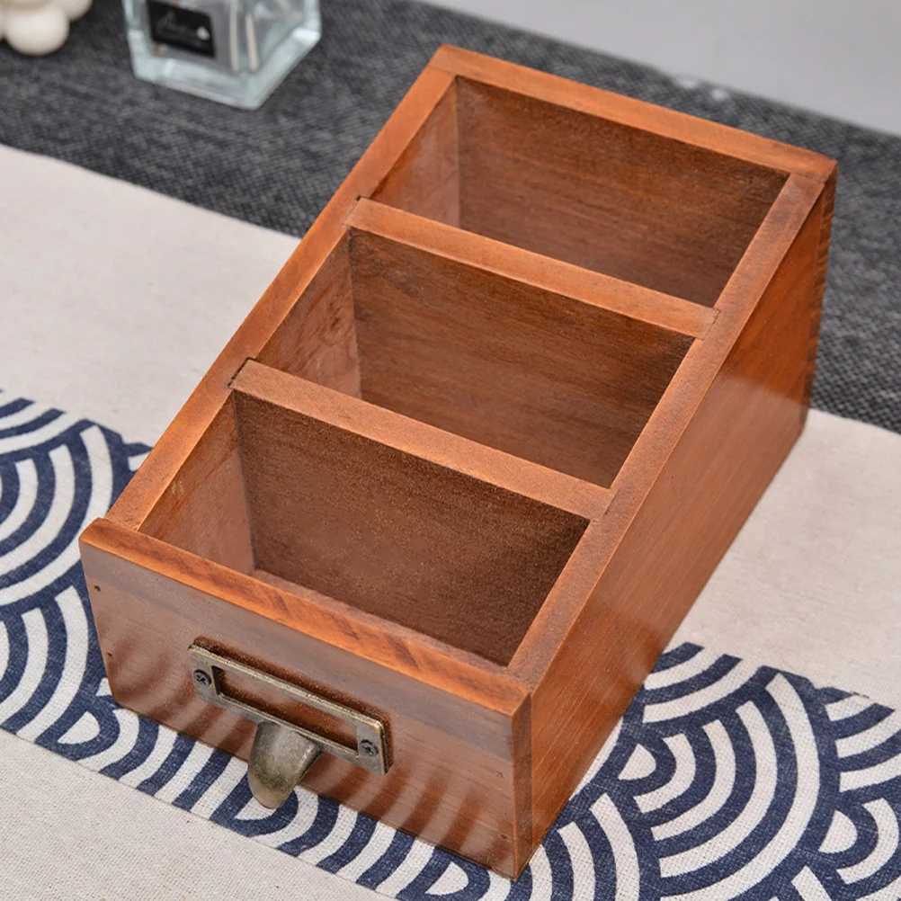 

Multi-Compartment Storage Box Drawer Remote Control Holder Desktop Organizer Pen Sundries Storage Box for Office