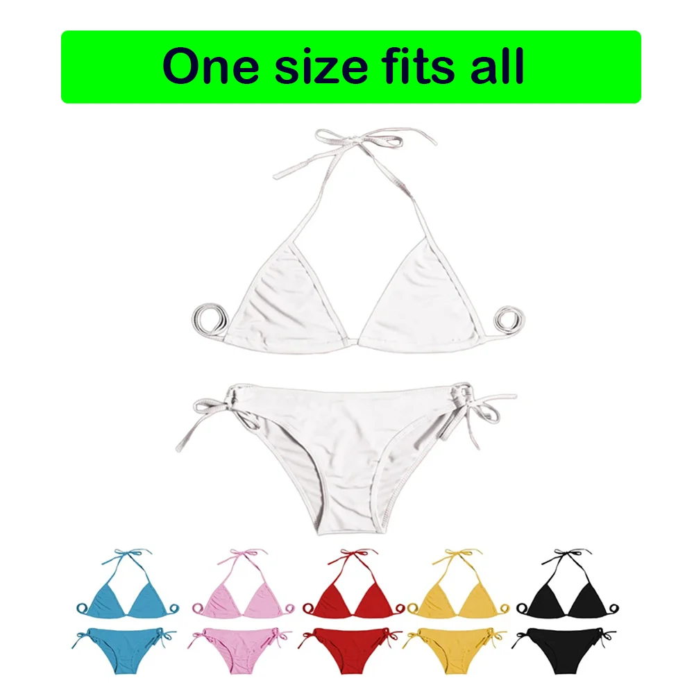 Swimsuit Style Women Sexy Summer Bandage Breathable Low Waist Thong Bikini Set Swimwear Three-point Strap Ladies Bikini Sets