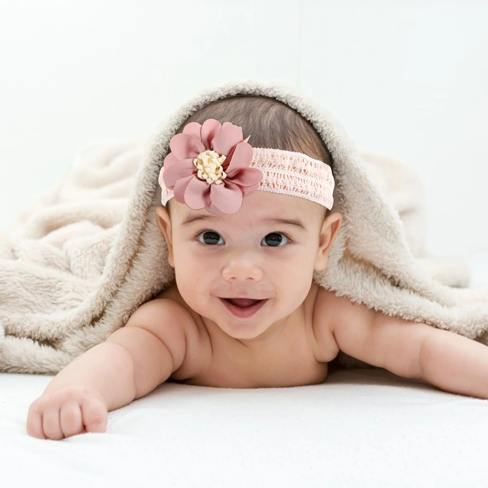 

1 комплект, 1 комплект, детские носки, повязка на голову, цветочный дизайн, мягкие удобные подарочные аксессуары для новорожденных, принадлежности для костюмов для ребенка