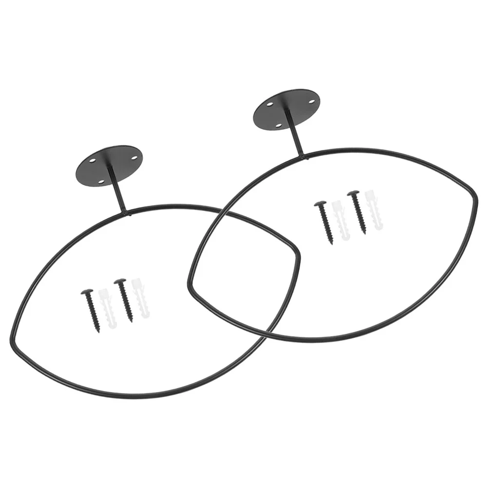 

2 комплекта стеллажа для хранения футбола, держатель для бейсбольных мячей для декоративной стойки/настенной подставки, чугунный софтбол